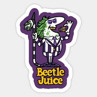 Beetlejuice Pizza Sticker